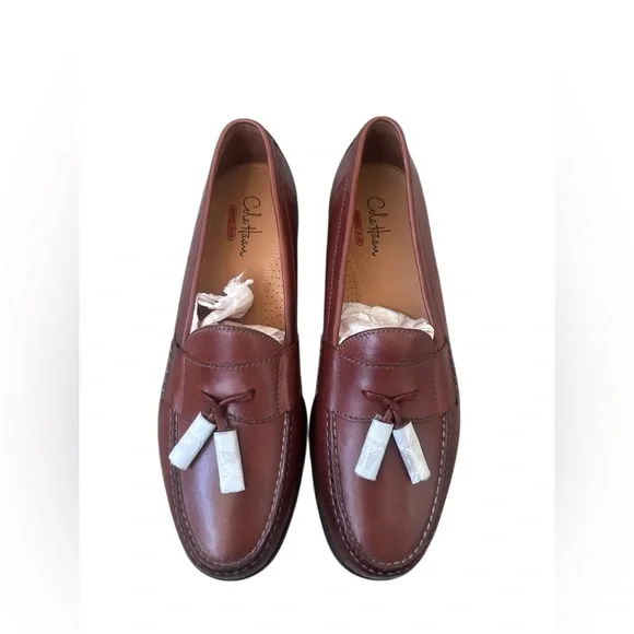 Cole Haan Men's Pinch Tassel Brown Leather Loafers NIB NWT Size 11 Work Office - Picture 2 of 6